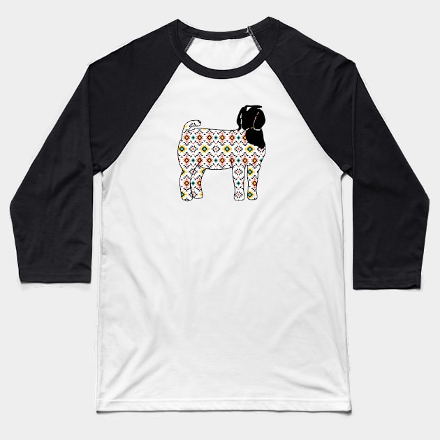 Aztec Market Show Doe Silhouette - NOT FOR RESALE WITHOUT PERMISSION Baseball T-Shirt by l-oh